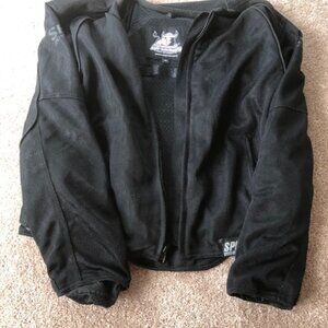 Black mesh Speed and Strength MC Jacket